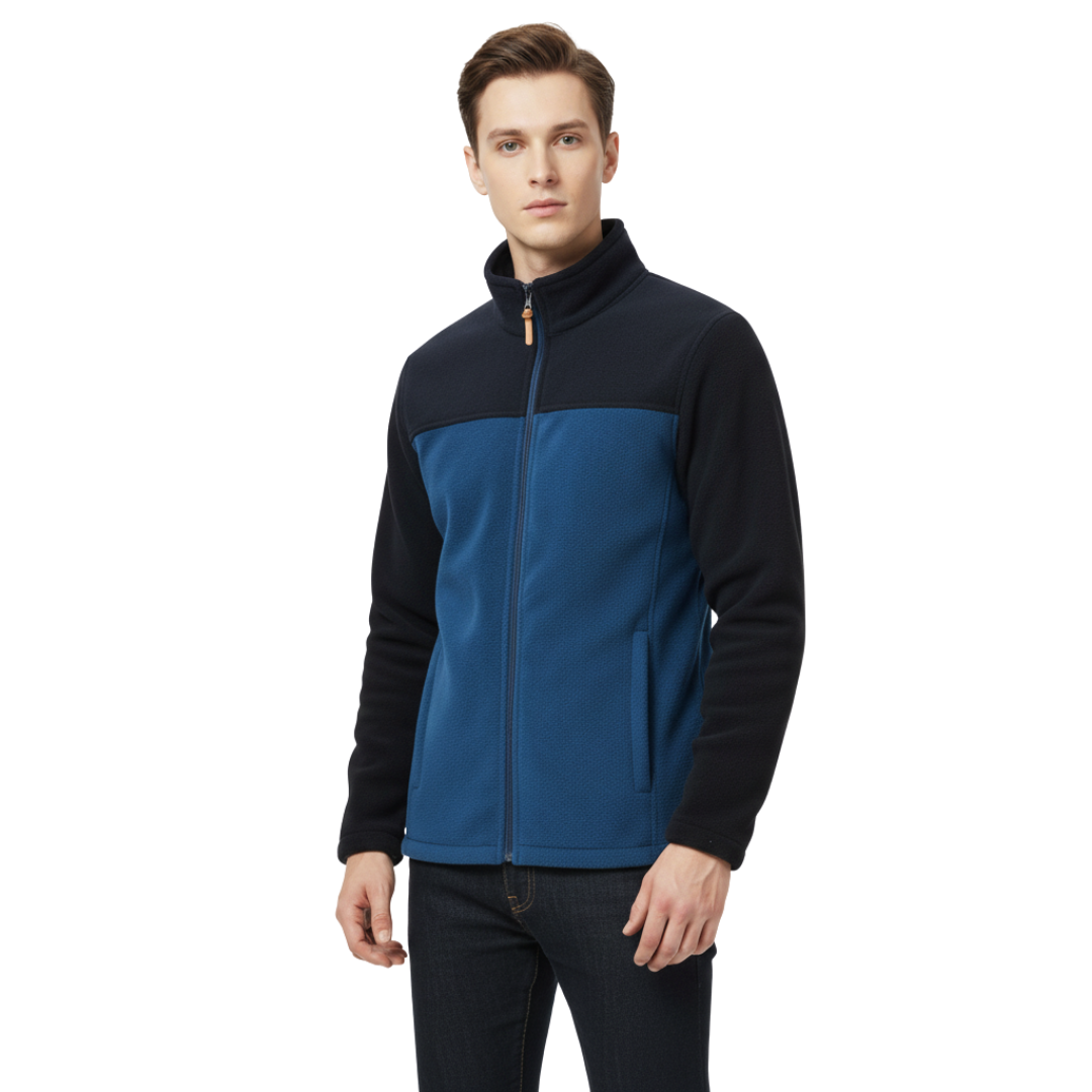 Men’s Softshell Fleece Jacket – Thermal Outdoor Zip-Up for Autumn & Winter