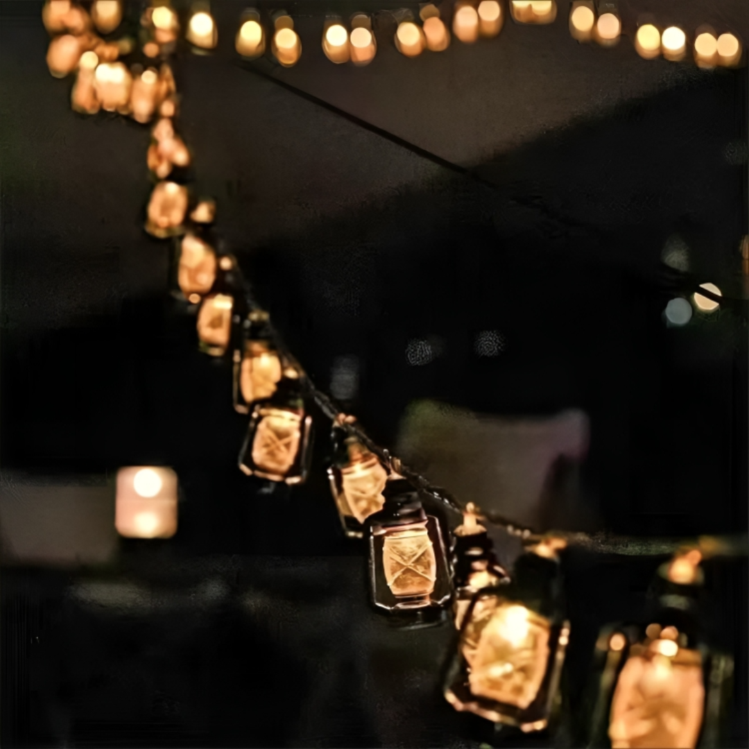 Solar LED String Lights Retro Kerosene – LanternGlow