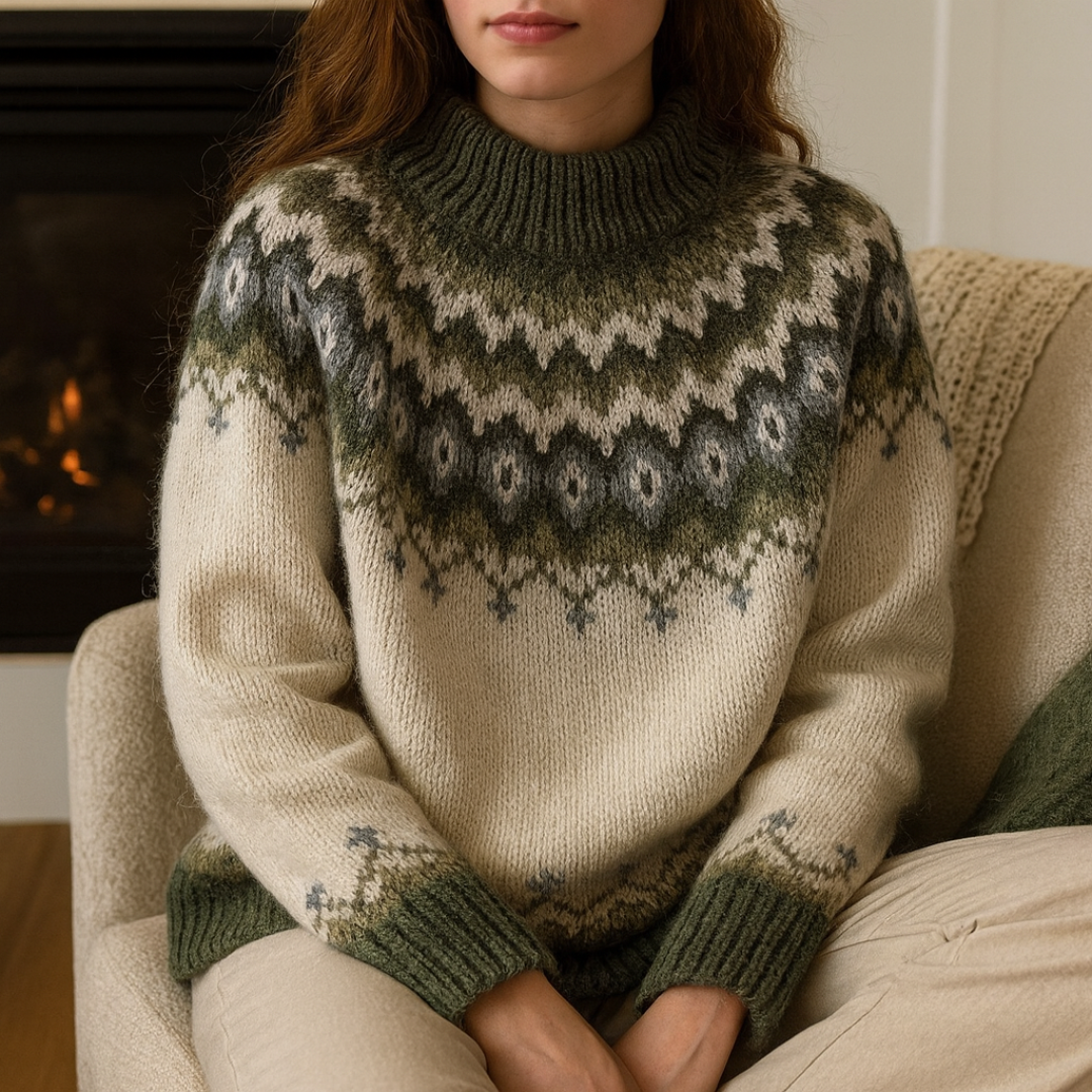 Nordic Knit Jumper – Snowfall Heritage Pullover