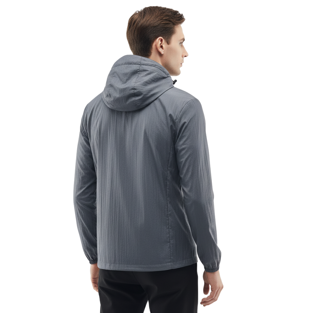 Men’s Lightweight Hooded Windbreaker – Outdoor Jacket