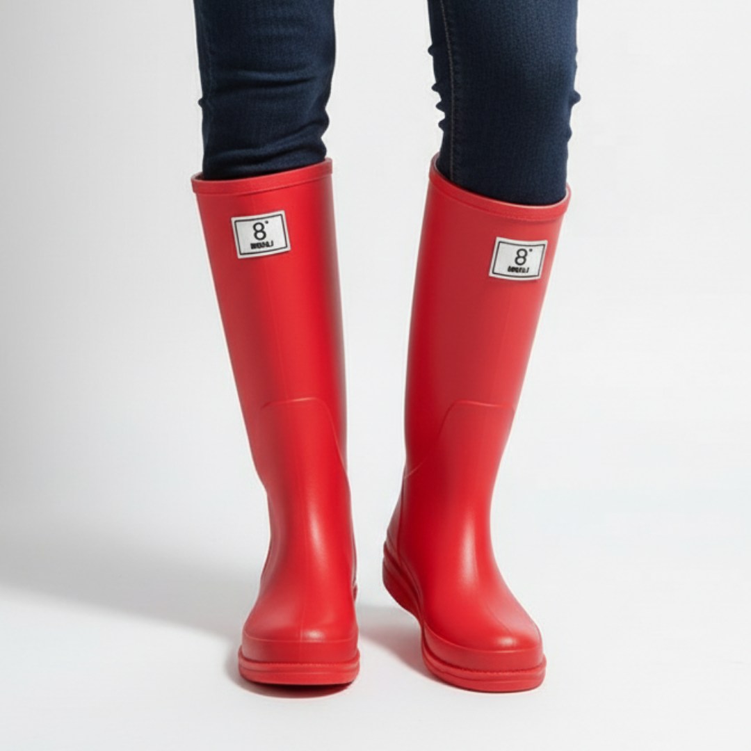 Rain Boots for Women Waterproof Mid-Calf Slip-On – StormTrek PVC Boots