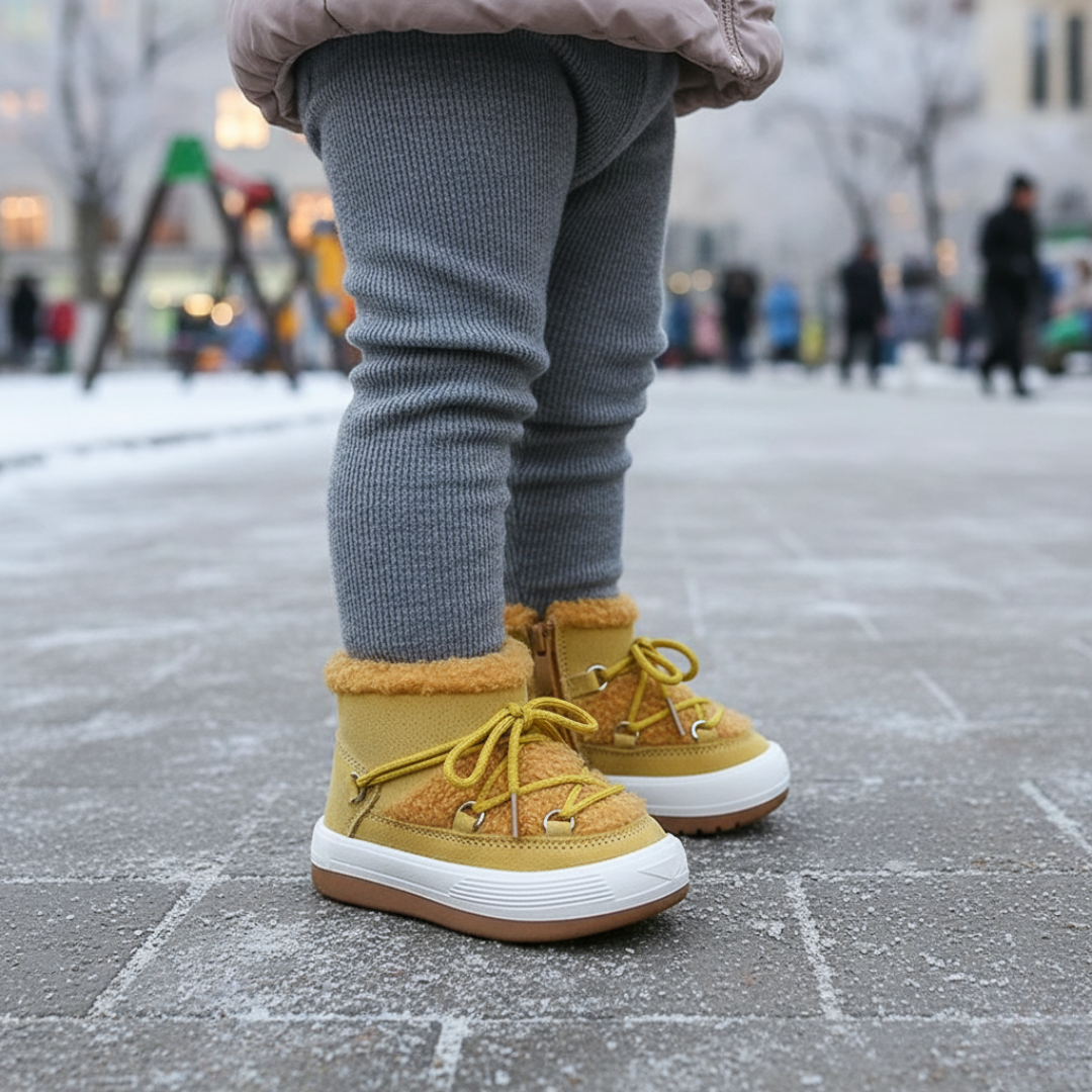 Baby Ankle Boots – CosyTrek Children’s Winter Lace-Up Shoes with Plush Lining