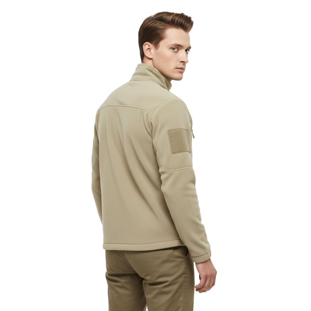 Men’s Thermal Fleece Jacket – Tactical Zip-Up Outdoor Jacket