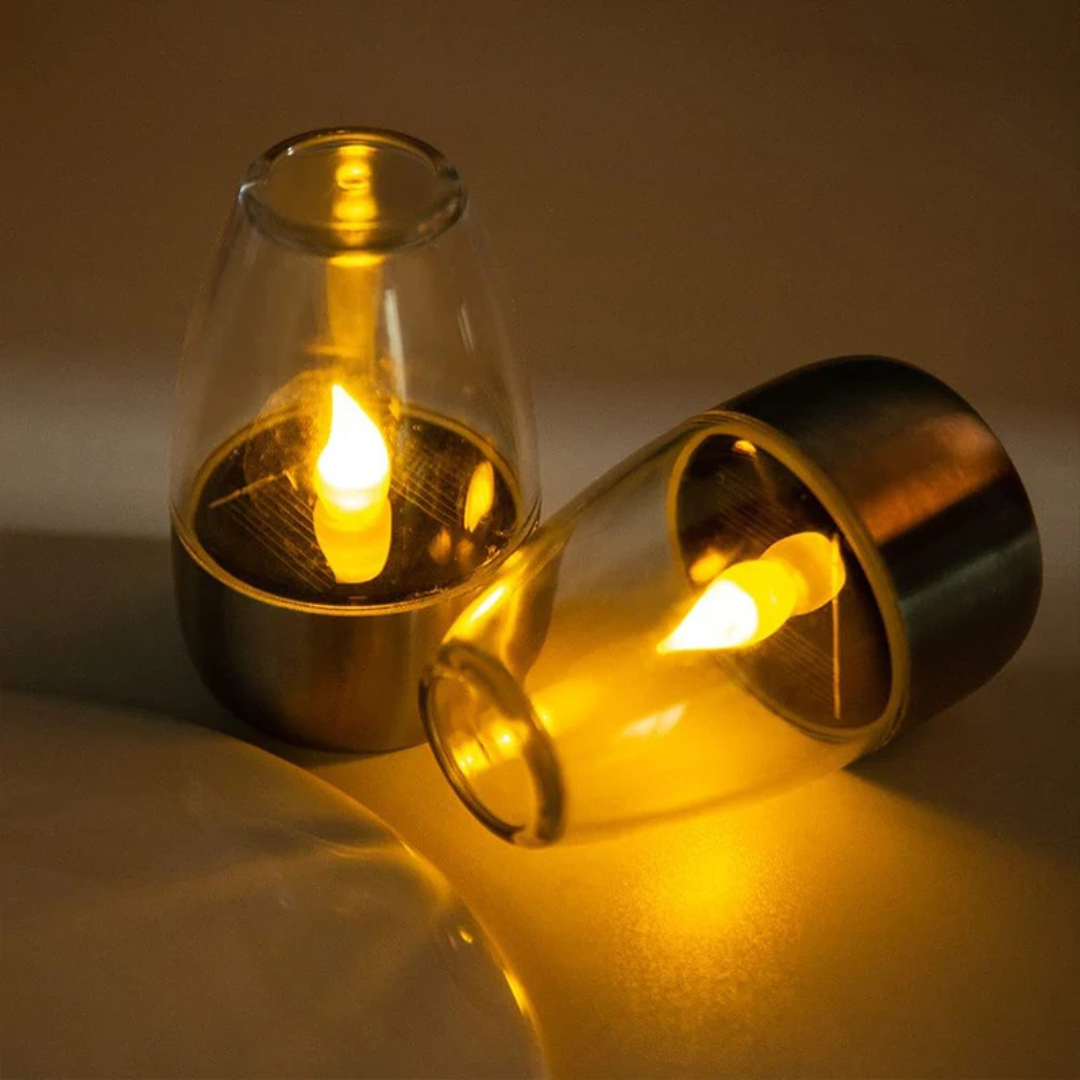 Led Flameless Candle Bulb – SolarGlow Tea Lights (Set of 6)