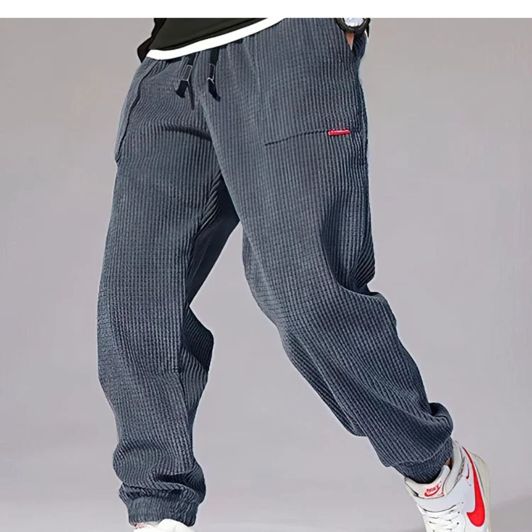 Fleece Joggers for Men – CorduEase Thermal Harem Trousers
