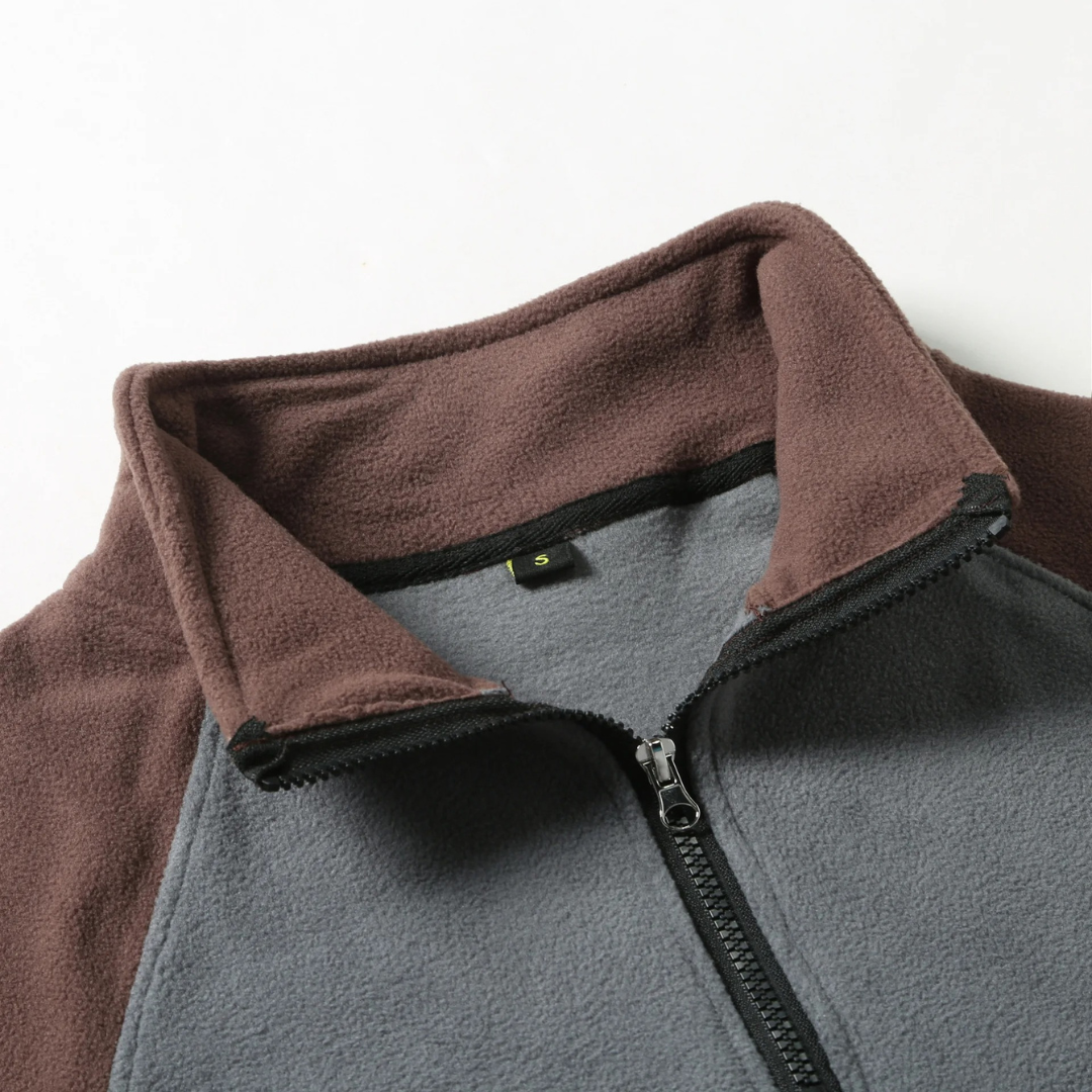 Half Zip Fleece Pullover – ColdCore Patch Hoodie