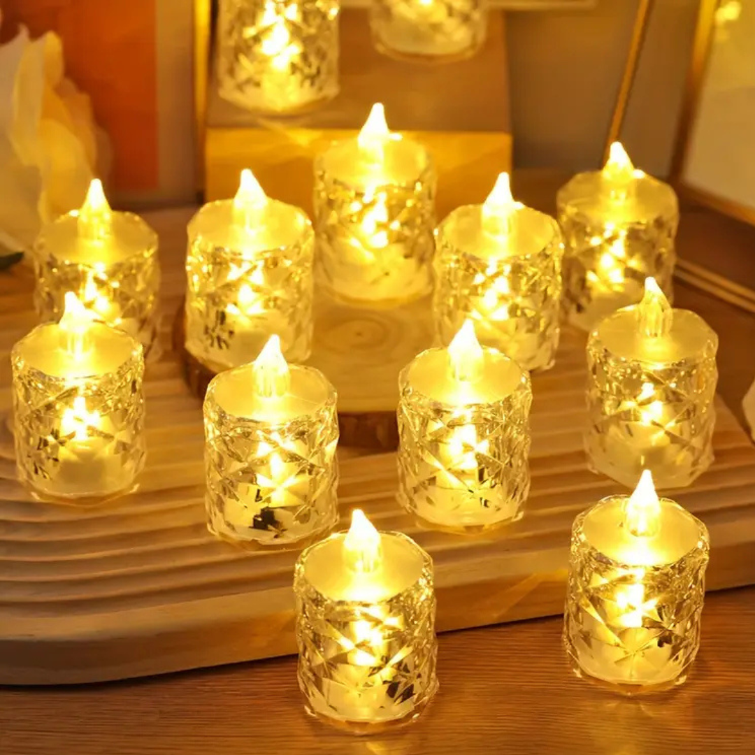 LED Flameless Crystal Candle – GlowLume Set