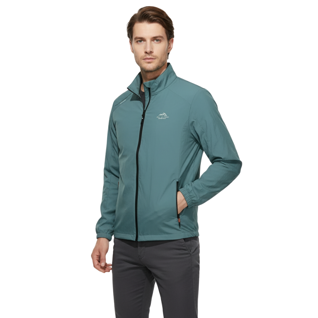 Men’s Lightweight UV-Protective Jacket – Windproof Summer Outdoor Windbreaker