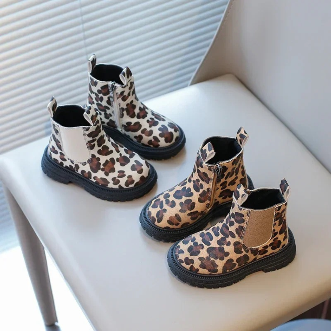 Baby Winter Shoes – WildPaw Children’s Leopard Ankle Boots