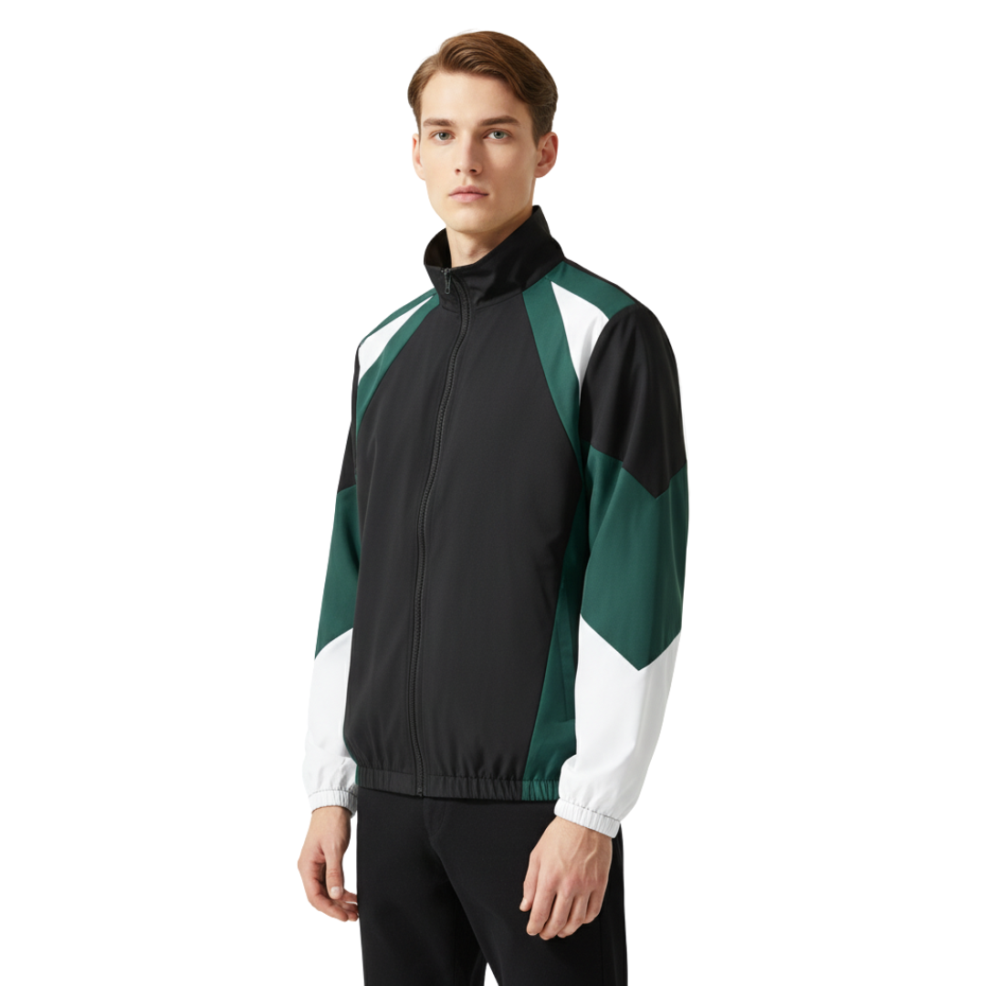 Men’s Lightweight Colour-Block Windbreaker – Sports Jacket