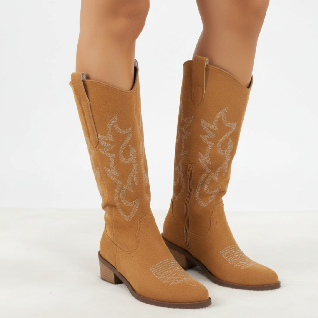 Boots Cowboy for Women – Sierra Embroidered Knee-High Boots