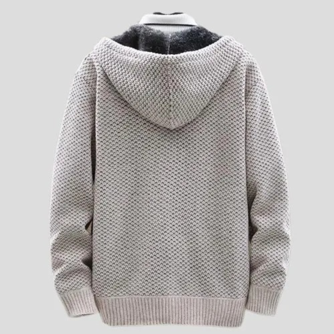 Women's Hooded Zip-Up Fleece Sweater – EmberKnit Vest Jacket