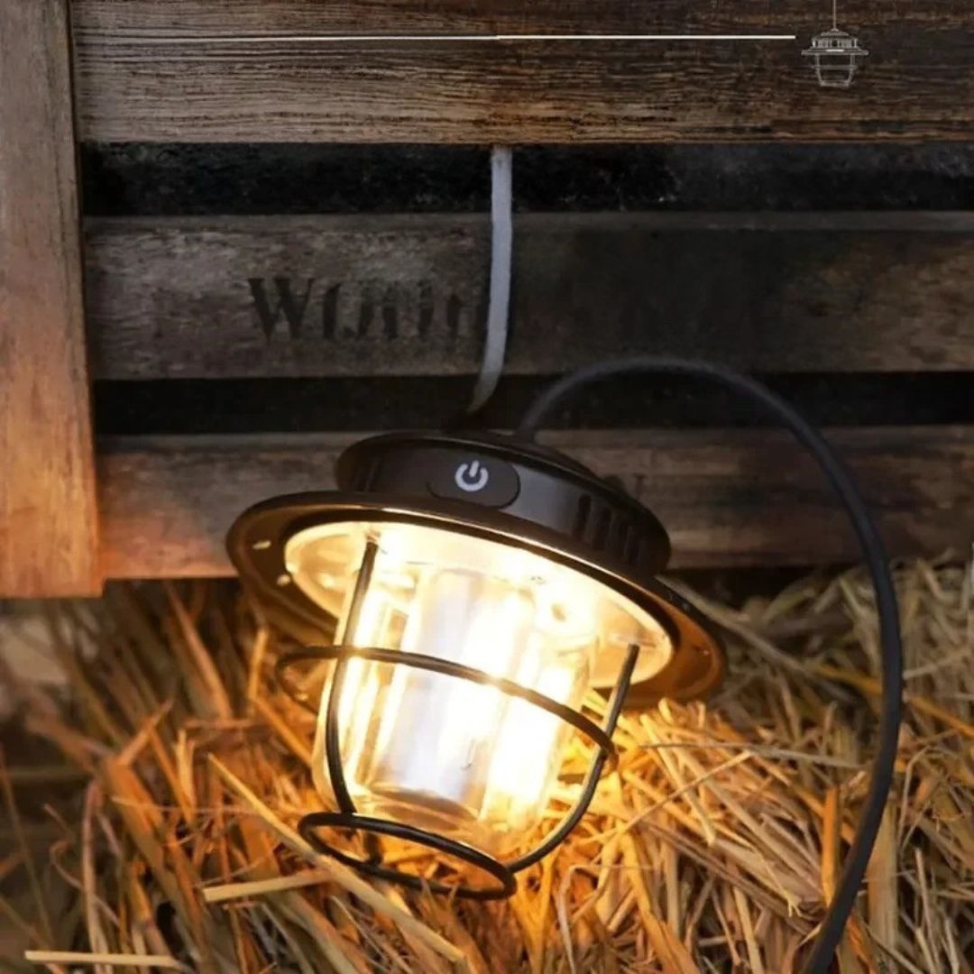 Dimmable LED Camping Lamp – LichtNest Retro