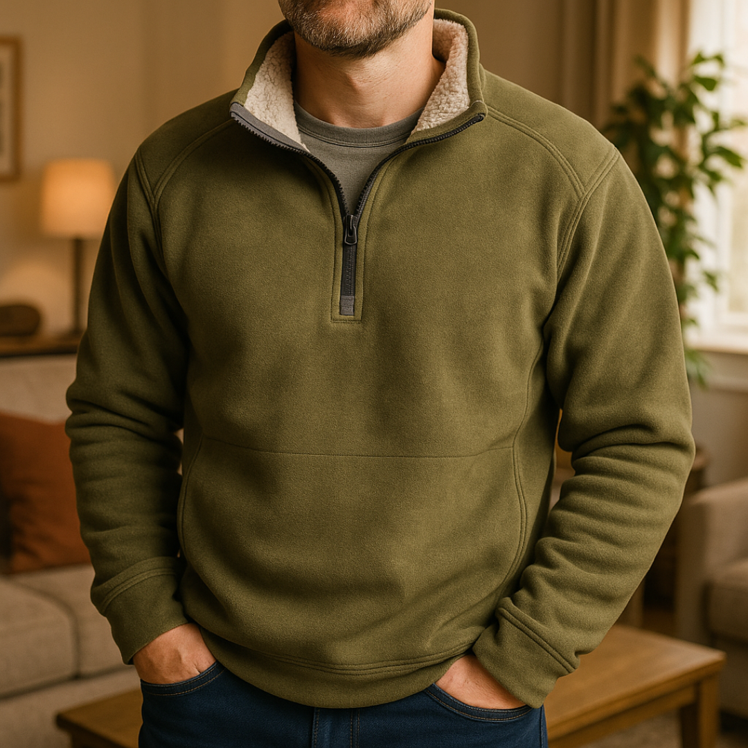 Classic Fleece Quarter-Zip Sweater – Rivington Vest