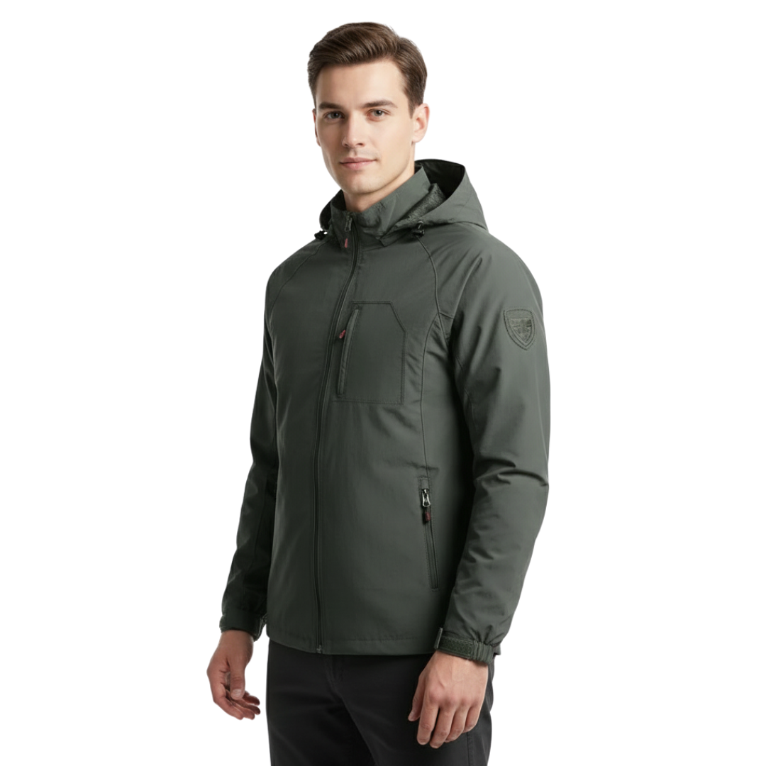 Men’s Waterproof Softshell Tactical Jacket – Hooded Outdoor Shell