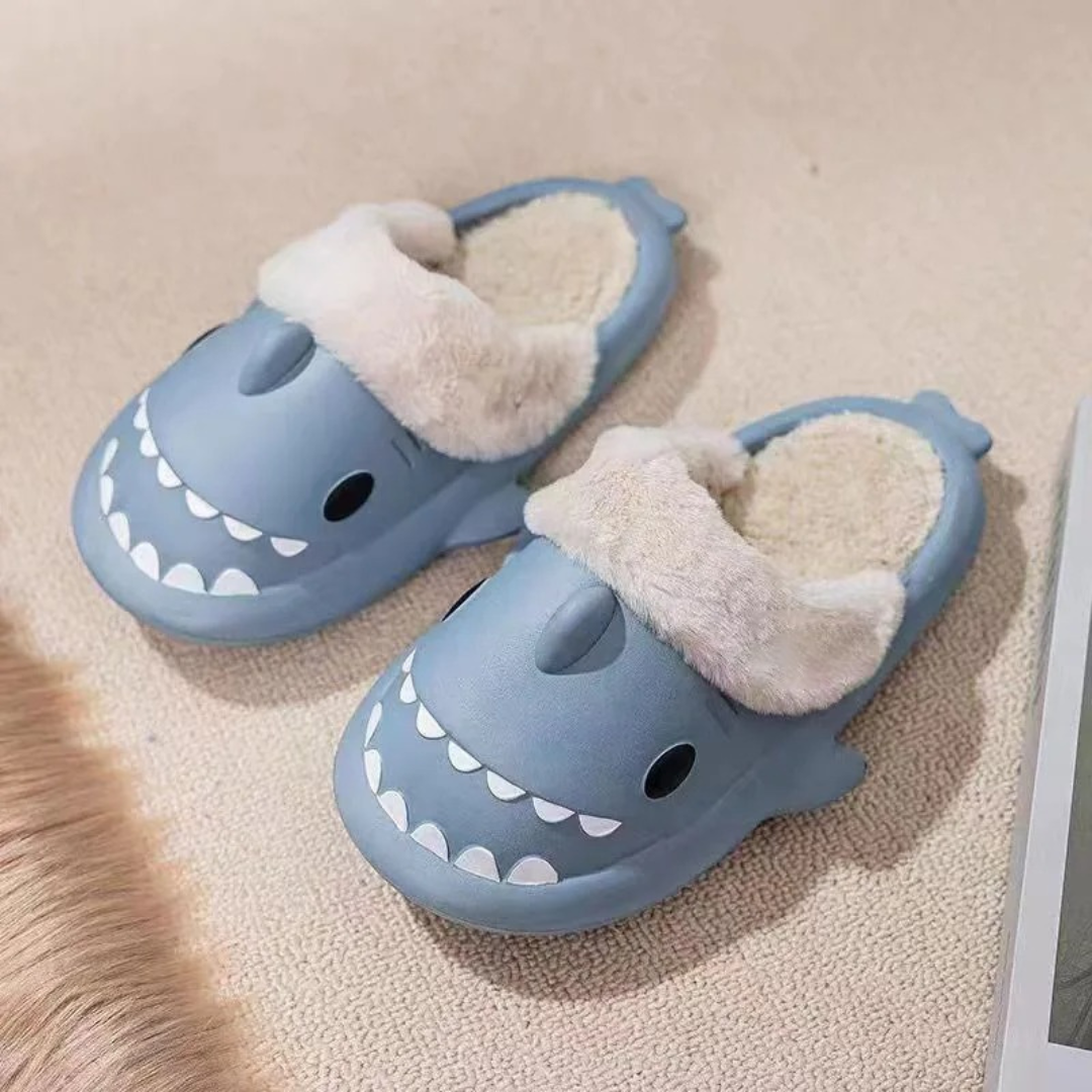 Slipper Sharks with Removable Plush Liner – CosyBite Indoor Slippers