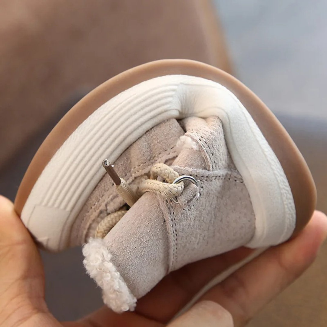 Baby Ankle Boots – CosyTrek Children’s Winter Lace-Up Shoes with Plush Lining