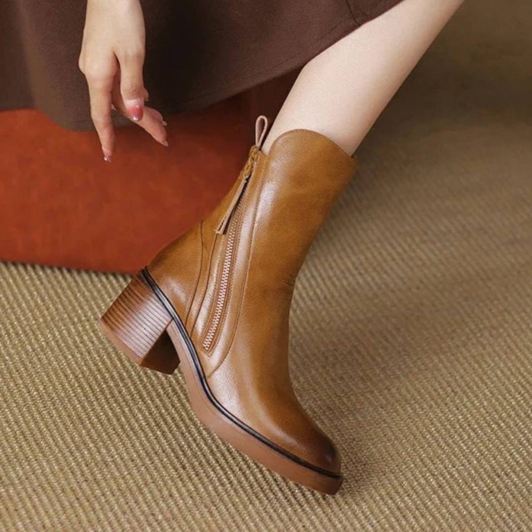 Ankle Boots with Block Heel – Alderlyn Boots