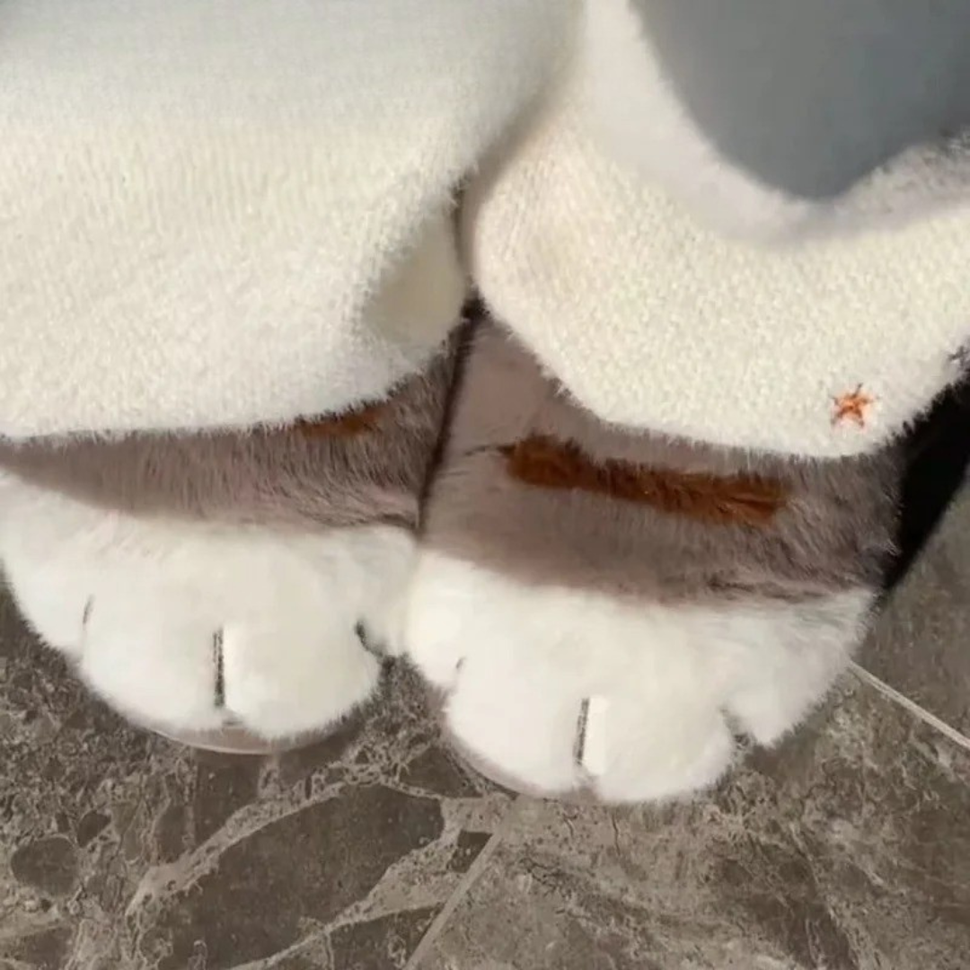 Slipper for Women – PurrPaws Cartoon Cat Claw Indoor Slippers