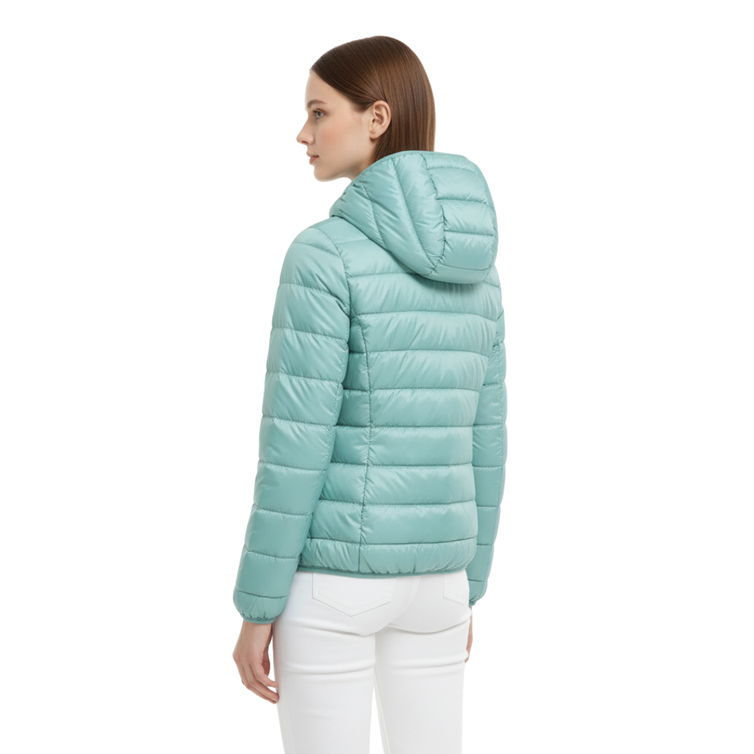 Waterproof Puffer Jacket with Hood – Windproof Winter Coat