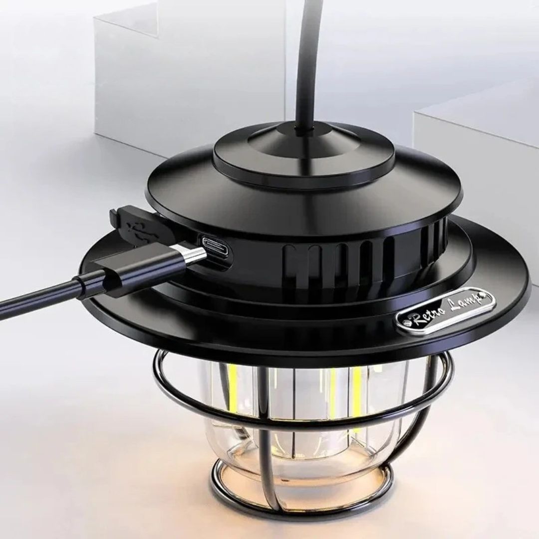 Dimmable LED Camping Lamp – LichtNest Retro