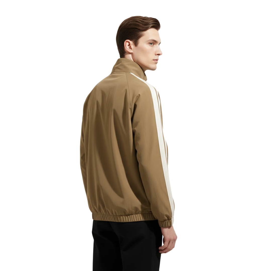 Unisex Windproof Reversible Track Jacket – Zip-Up Shell