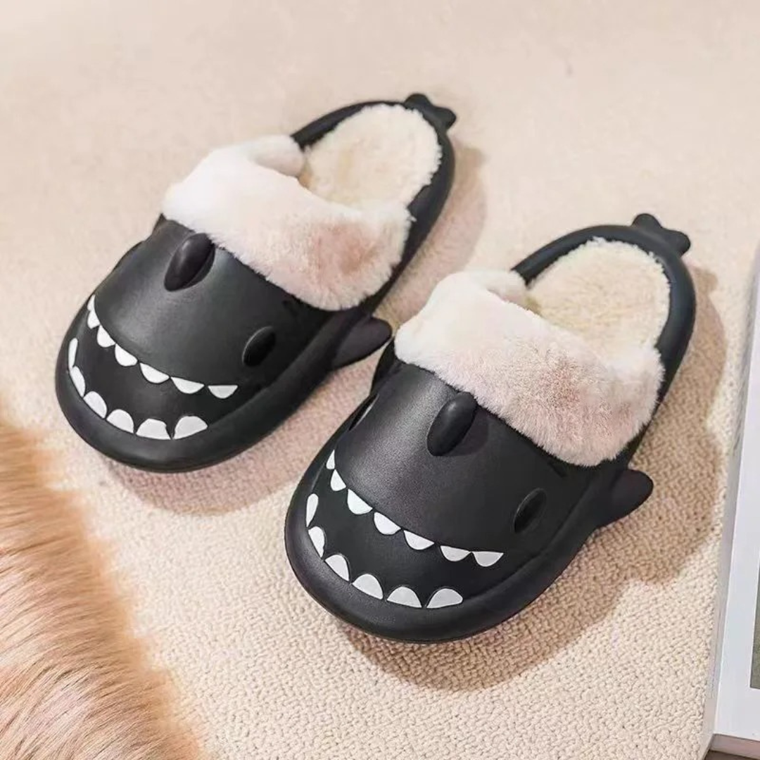 Slipper Sharks with Removable Plush Liner – CosyBite Indoor Slippers