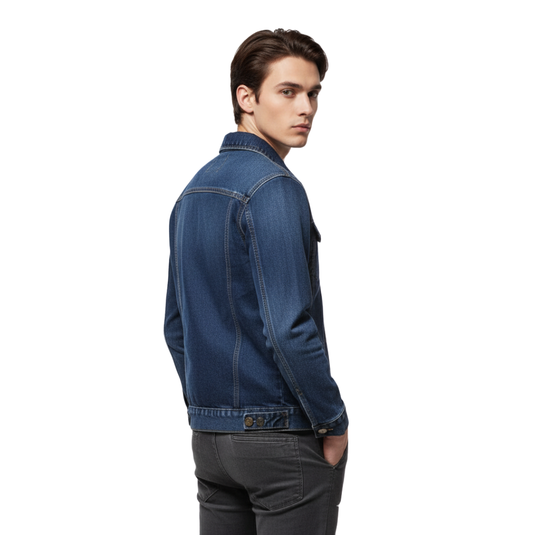 Men’s Vintage Denim Jacket – Ironweft Classic Cotton Outerwear