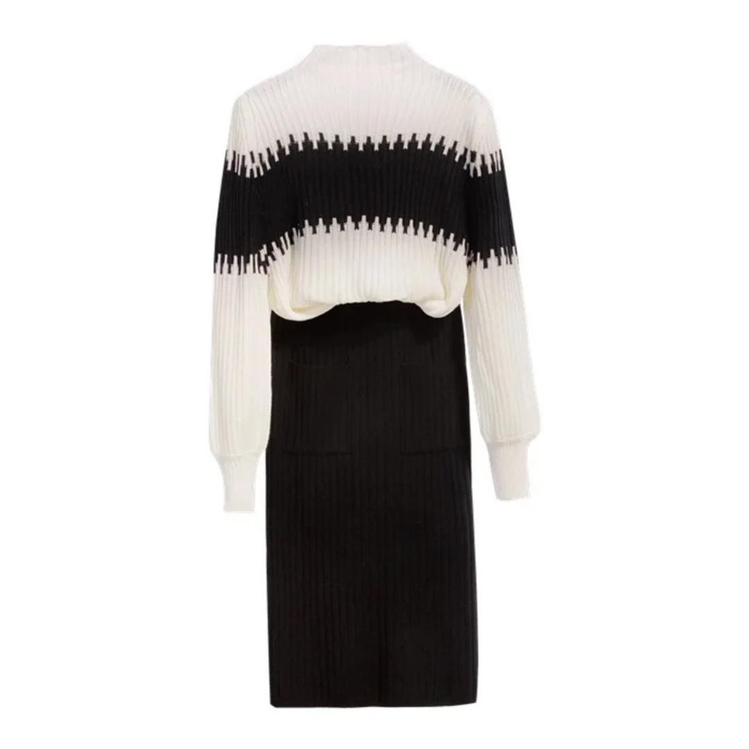 Women's Knitted Sweater Skirt Set – CurveKnit Vest Co-Ord