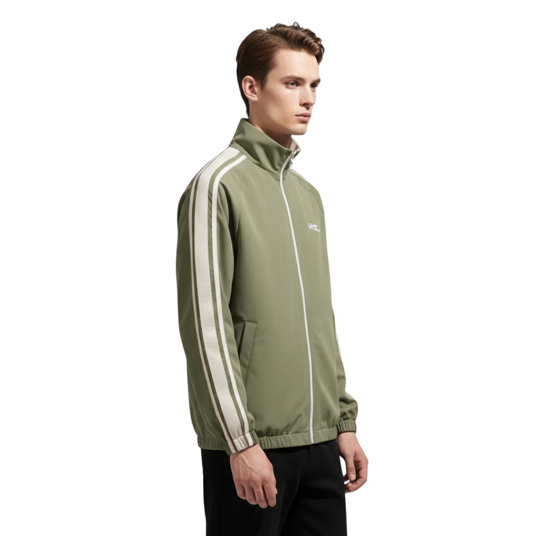 Unisex Windproof Reversible Track Jacket – Zip-Up Shell