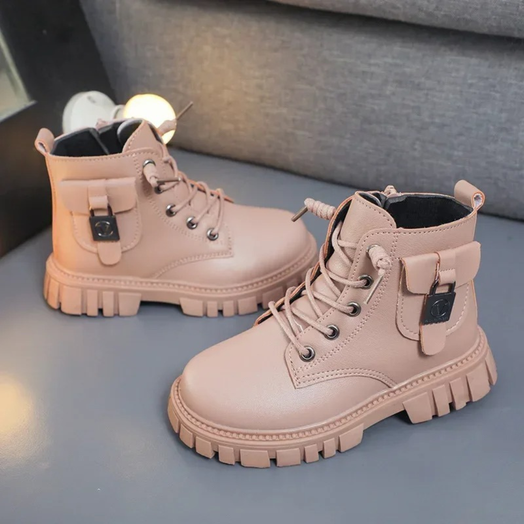 Children Waterproof Boots – BabyShield PU Ankle Boots for Girls