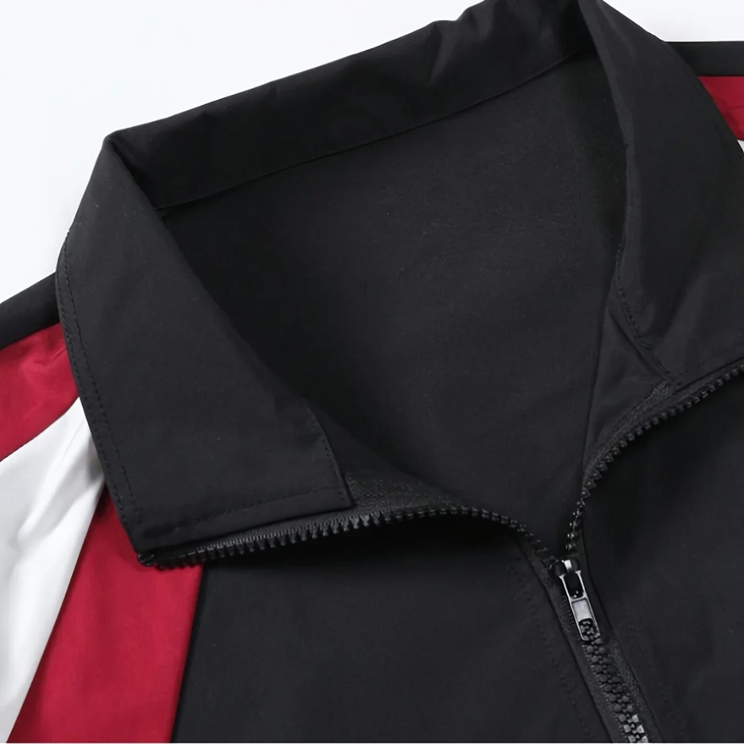 Men’s Lightweight Colour-Block Windbreaker – Sports Jacket