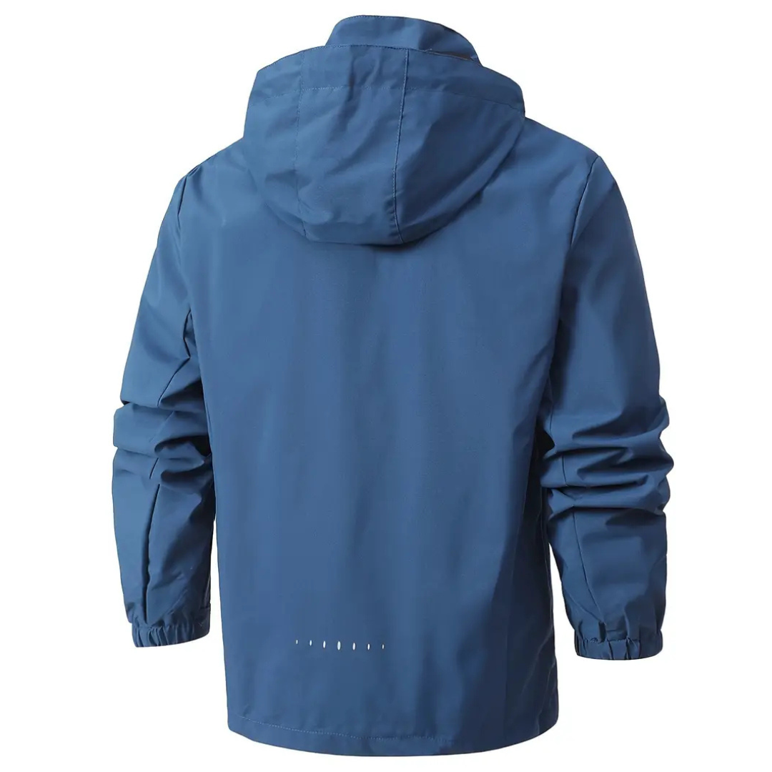 Men’s Hooded Waterproof Rain Shell Jacket – Casual Everyday Rain Jacket for Men