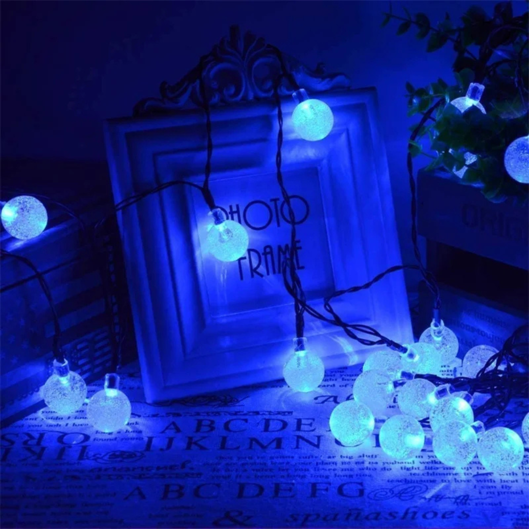 Fairy Light Solar String Lights – CrystalGlow Garden Globes
