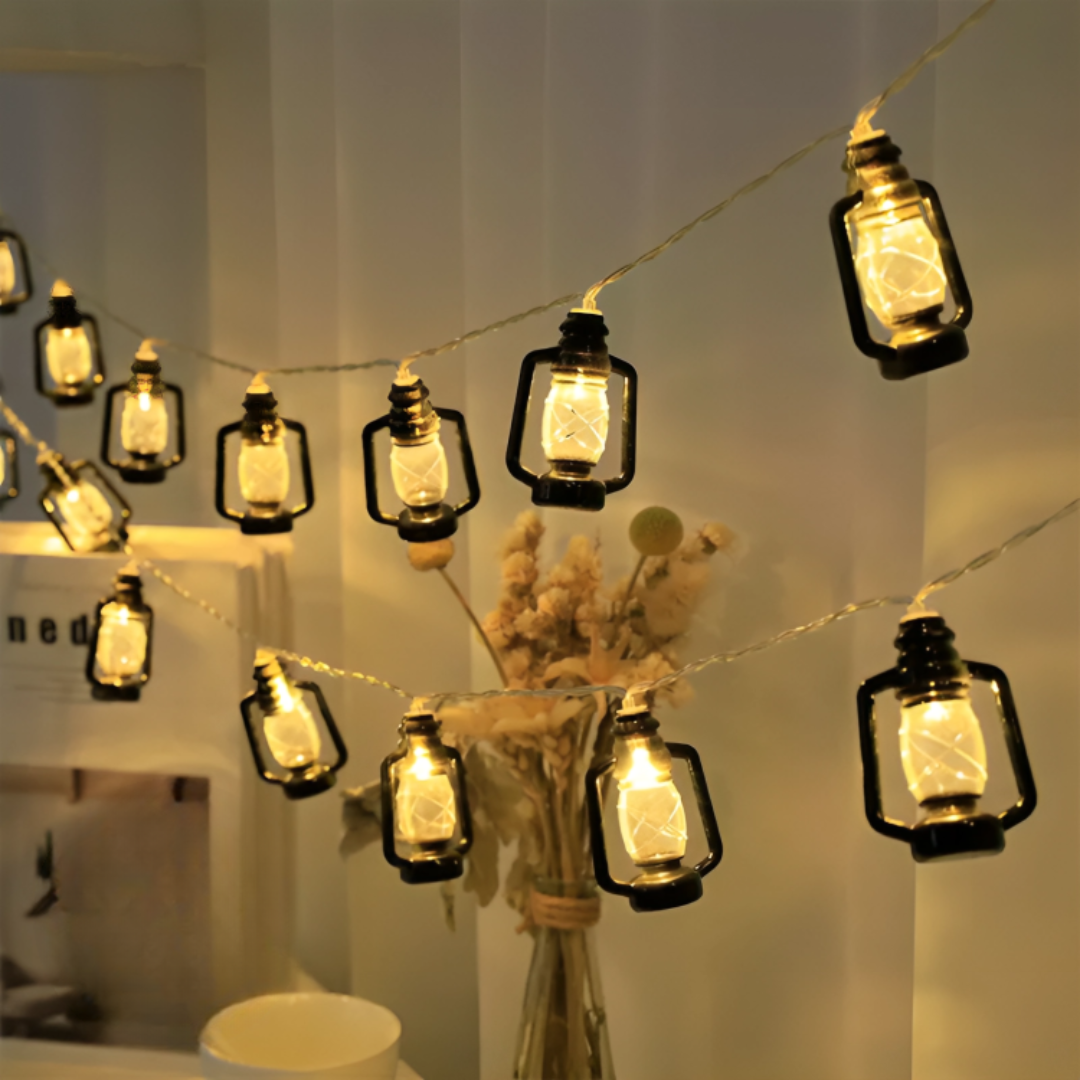 Solar LED String Lights Retro Kerosene – LanternGlow