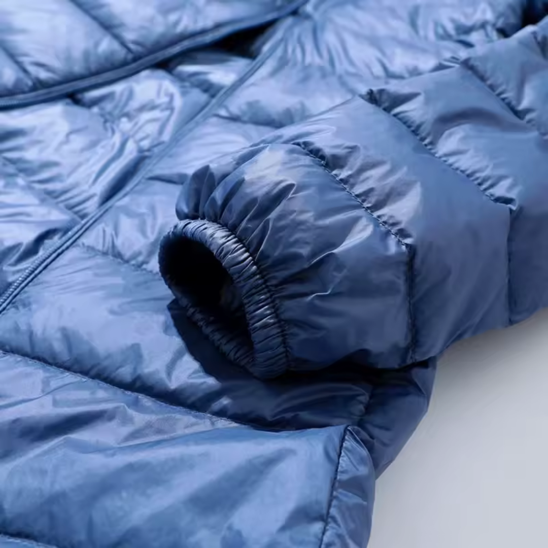 Women’s Long Lightweight Down Puffer Coat – Warm Hooded Coat