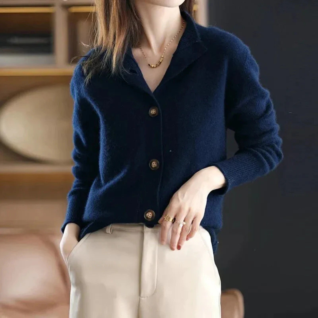 Merino Wool Button Sweater – Arlina Vest