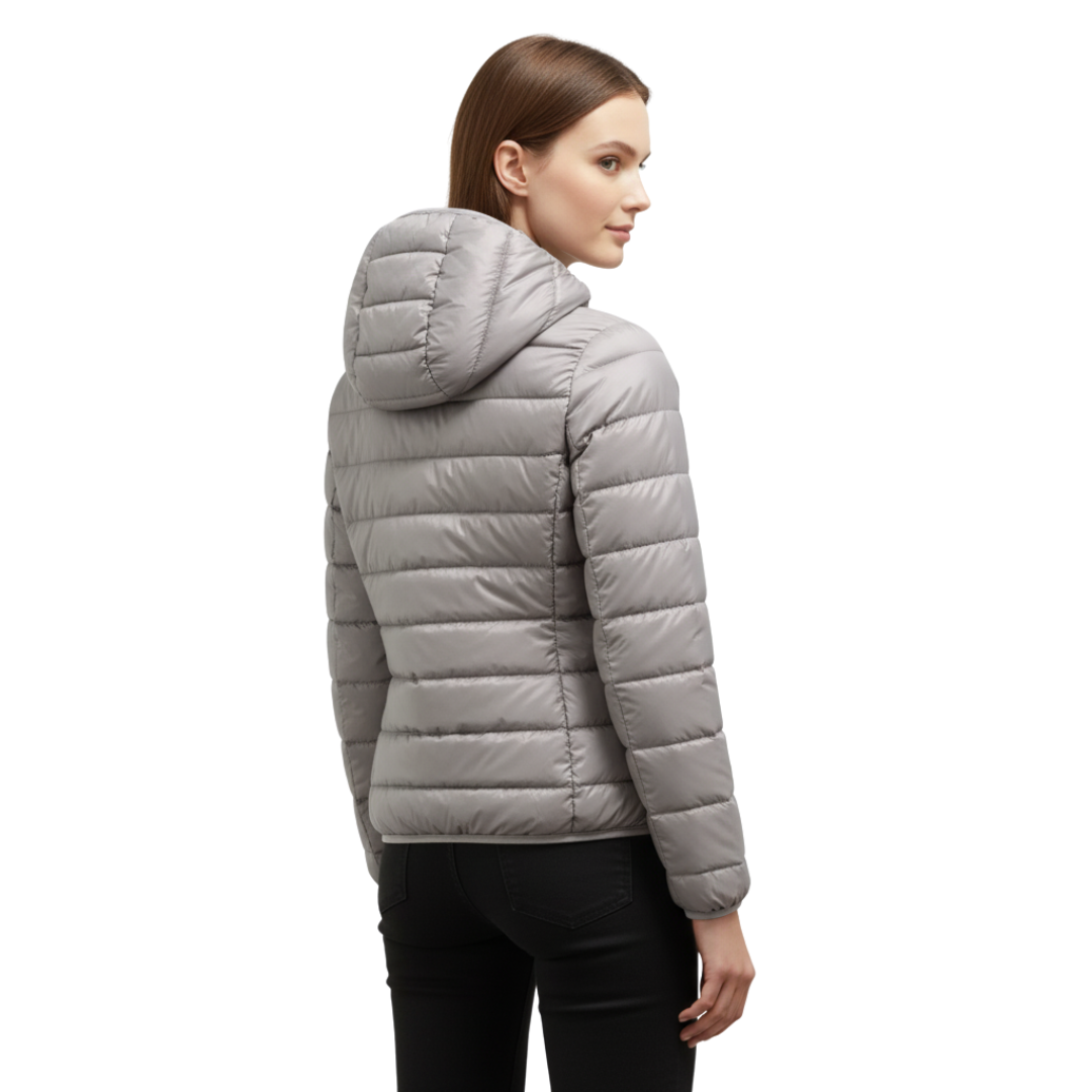 Waterproof Puffer Jacket with Hood – Windproof Winter Coat