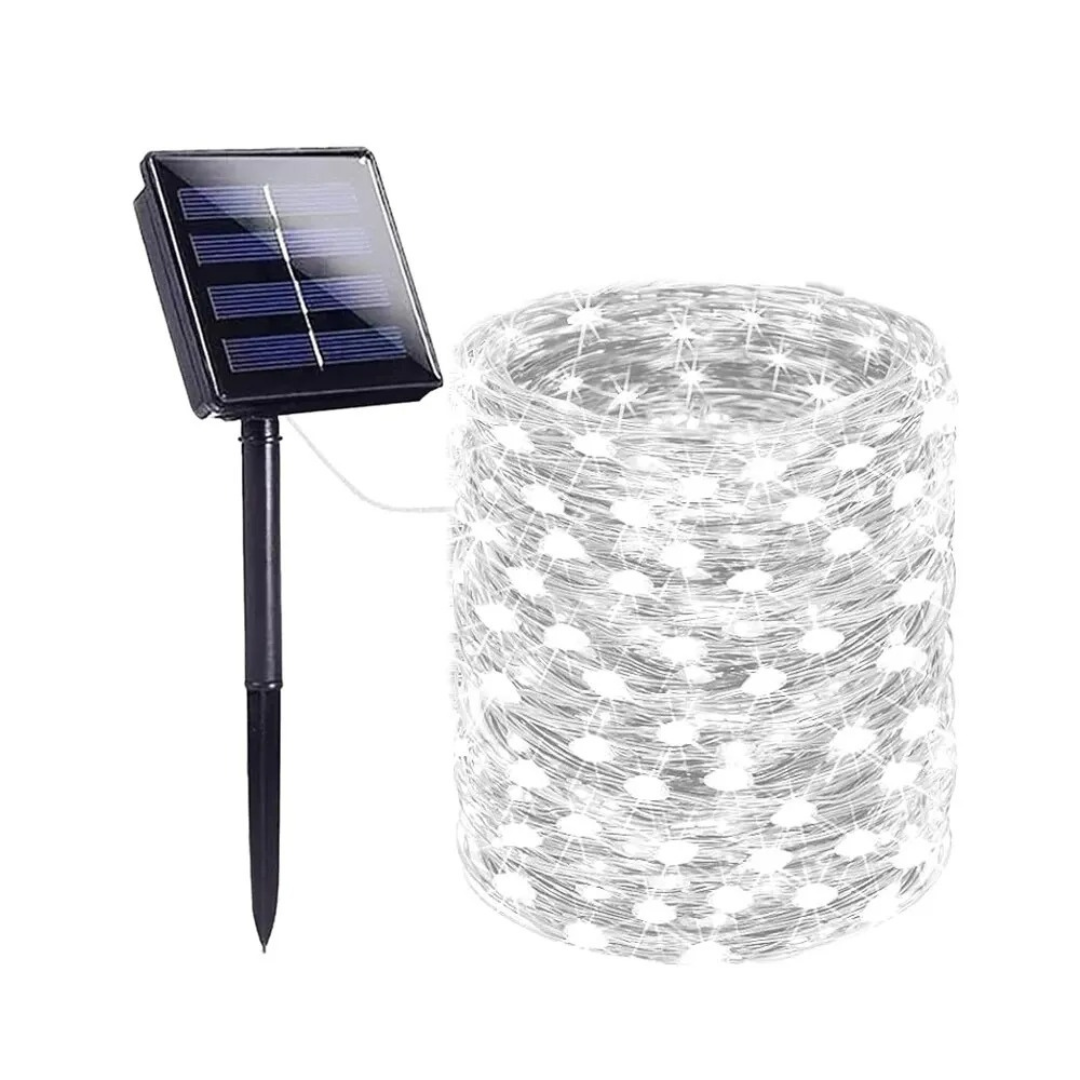 Light String Solar Christmas Lights – GlowTwist 8-Mode Waterproof LEDs