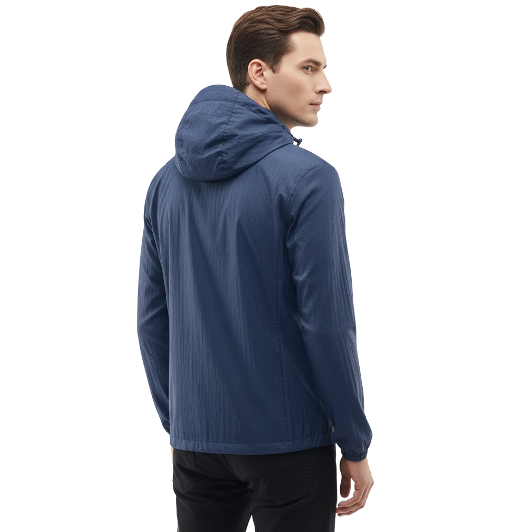 Men’s Lightweight Hooded Windbreaker – Outdoor Jacket