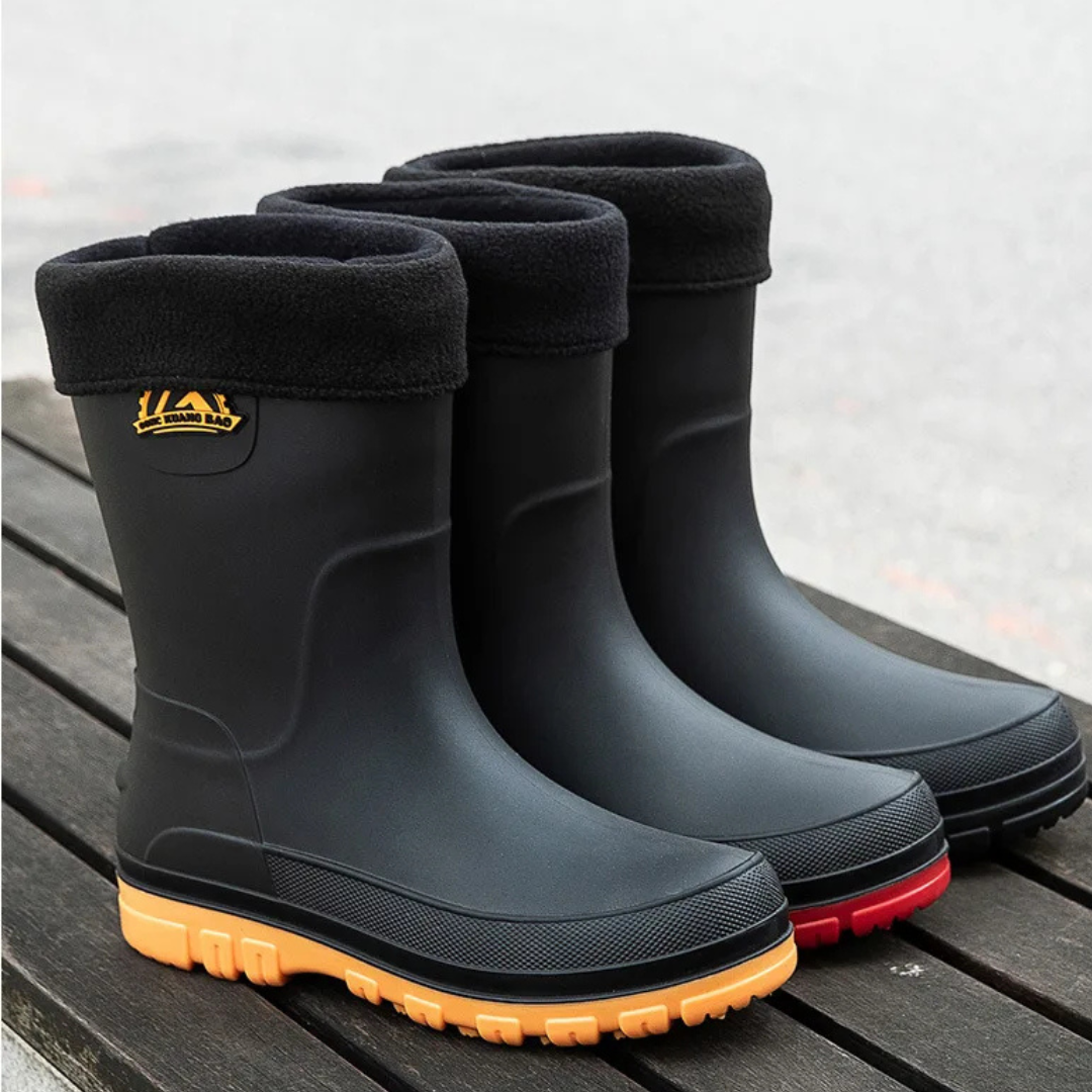 Rain Boots for Men – StormTread Mid-Calf Waterproof Boots