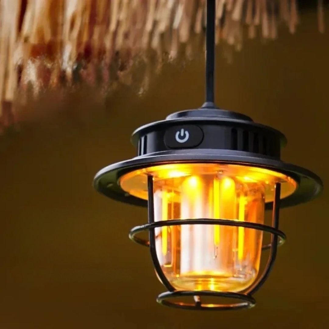 Dimmable LED Camping Lamp – LichtNest Retro