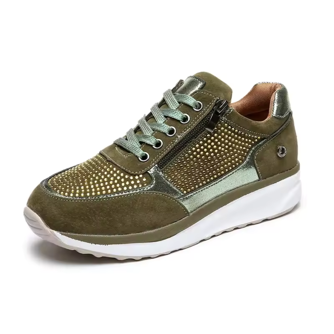 Women’s Orthopaedic Sneakers with Zipper - Breathable and Casual Walking Shoes