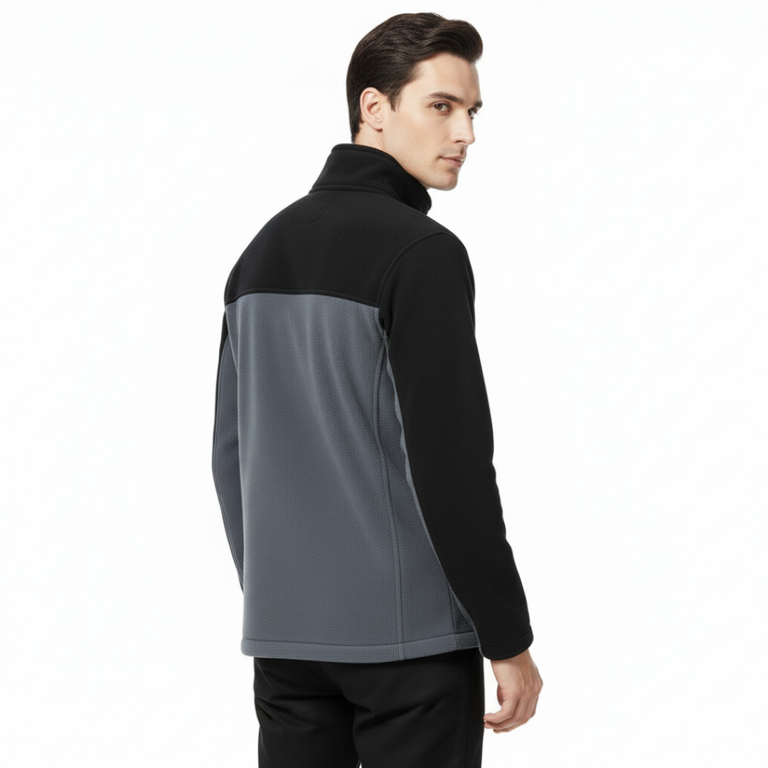 Men’s Softshell Fleece Jacket – Thermal Outdoor Zip-Up for Autumn & Winter