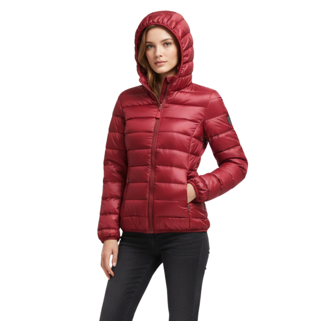 Waterproof Puffer Jacket with Hood – Windproof Winter Coat