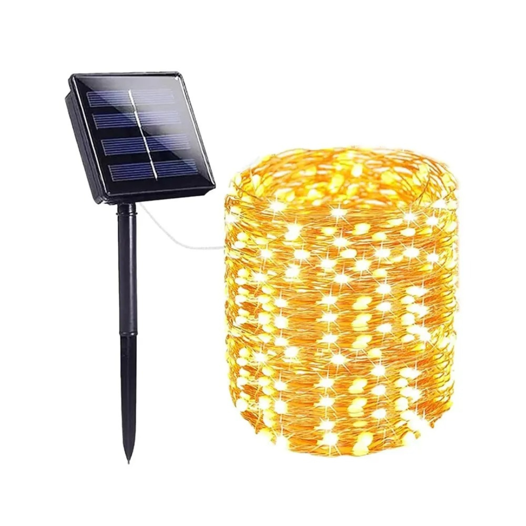 Light String Solar Christmas Lights – GlowTwist 8-Mode Waterproof LEDs