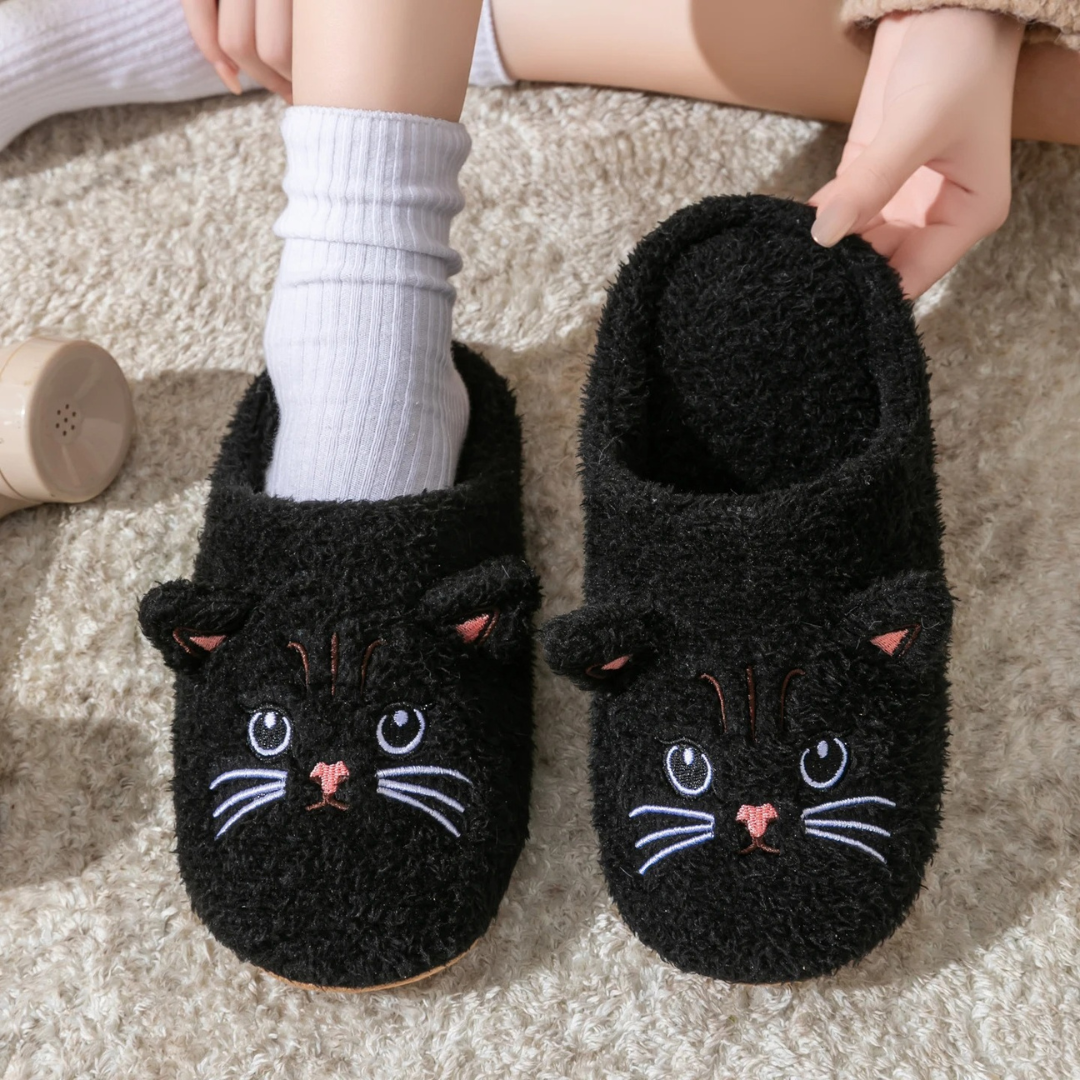 Slipper – CozyWhisker Cat Face Indoor Slippers