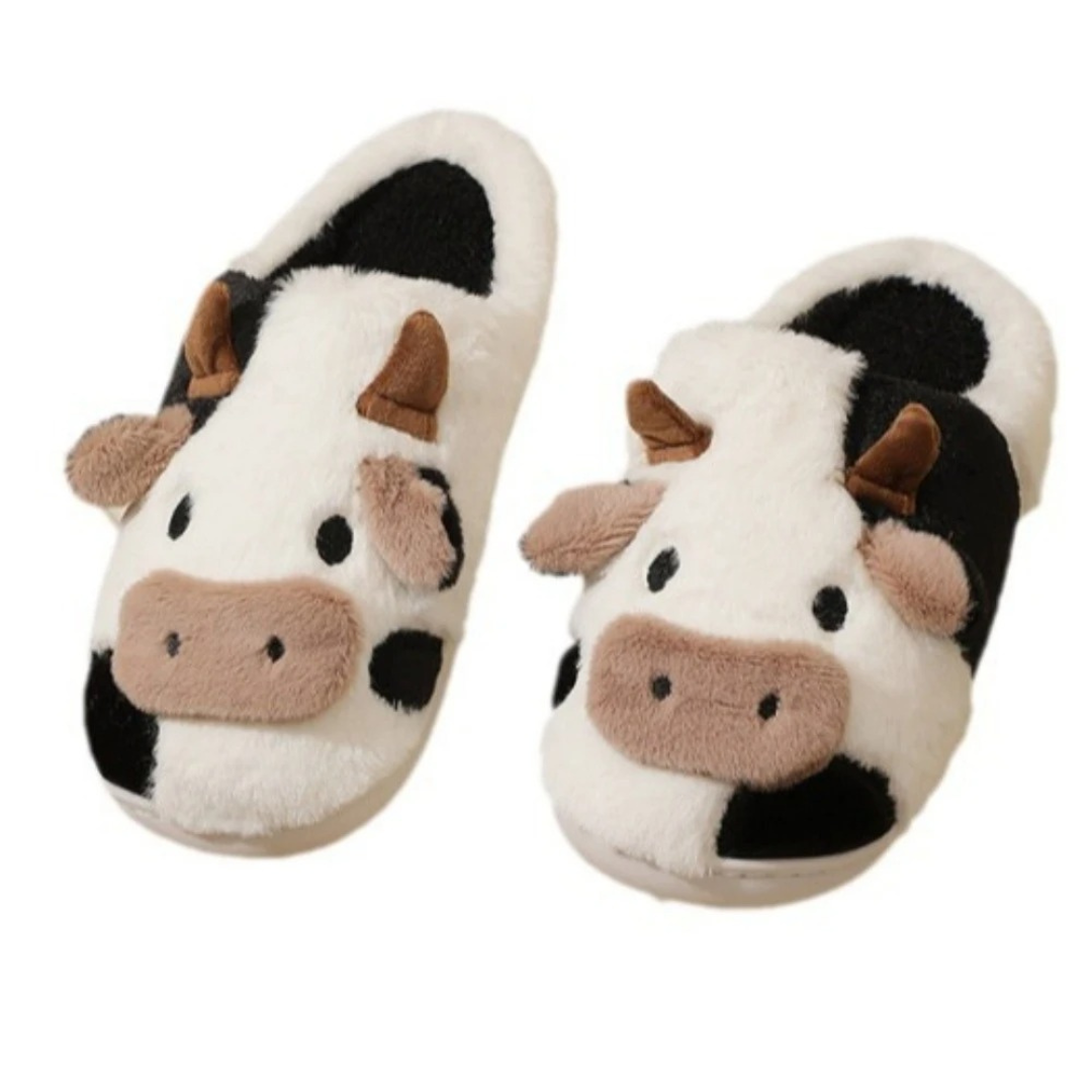 Slipper for Women – MooMates Plush Cartoon Cow Slippers