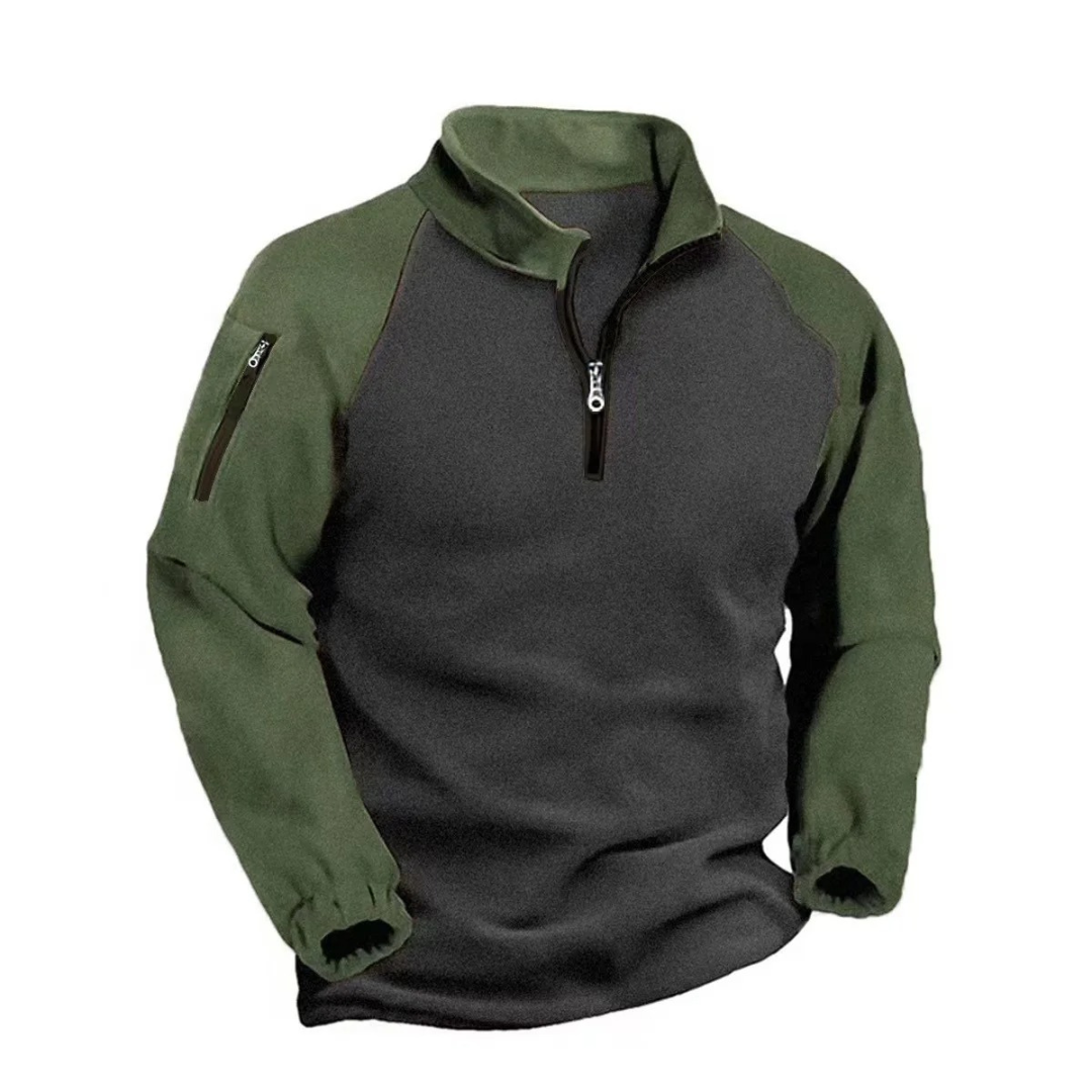 Half Zip Fleece Pullover – ColdCore Patch Hoodie