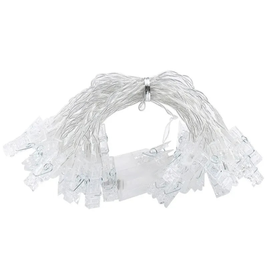 Photo Clip String Light – GlowClips Battery Fairy Garland 1.5m/3m (10–20 LEDs)